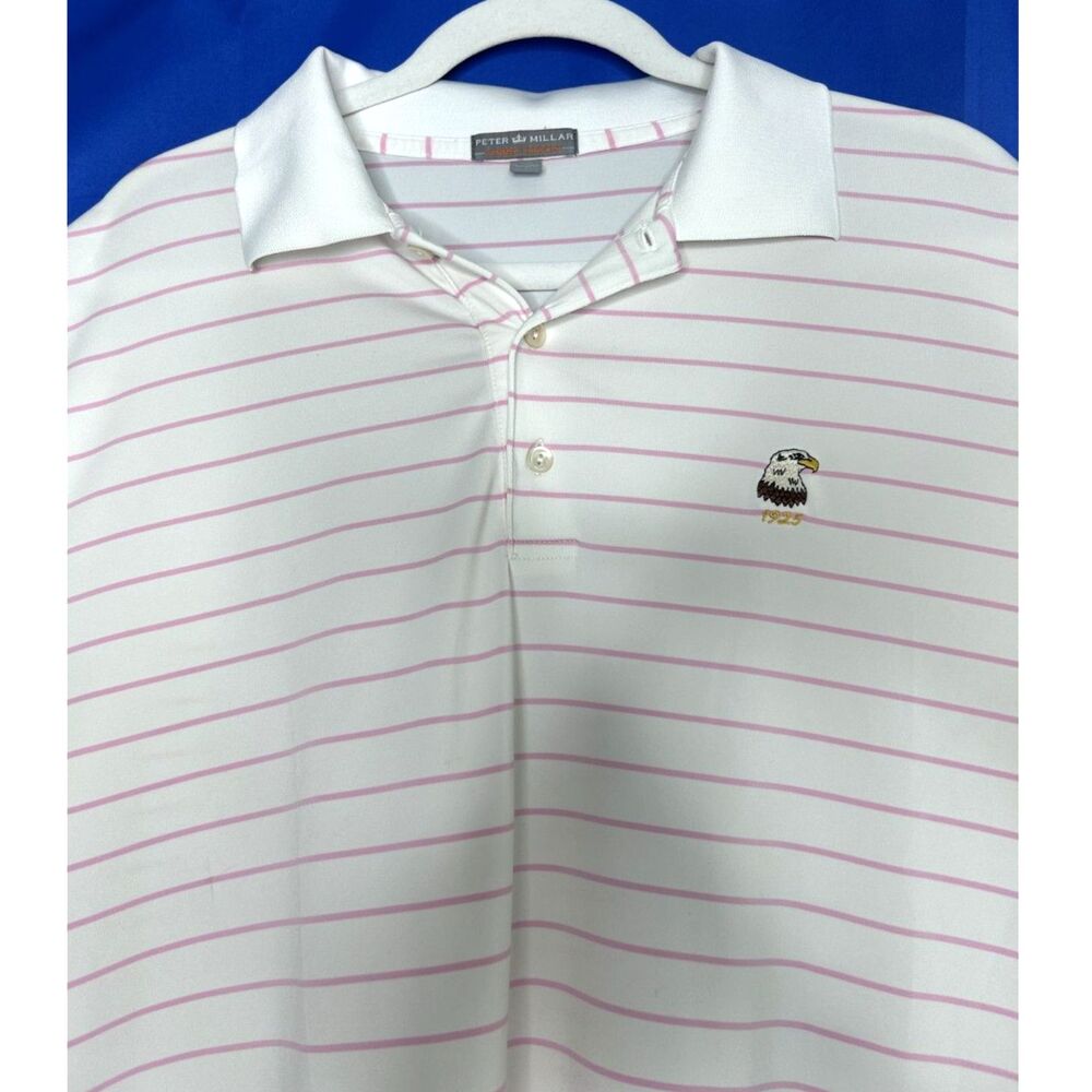 Peter Millar Mens Summer Comfort Golf Polo XL Preppy Performance Stretch Sporty